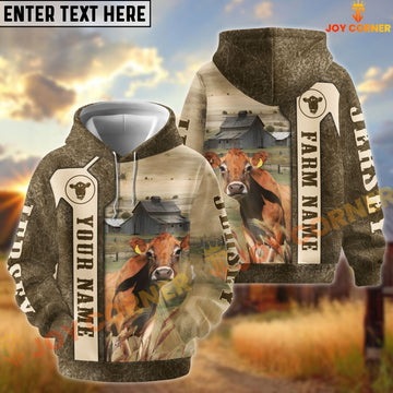 Joycorners Jersey Customize Name, Farm Name Unique Pattern Hoodie