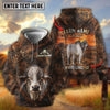 Joycorners Personalized Cow Portrait Sunset Ranch Dark Brown Leather Pattern Name & Farm Name Cattle Hoodie (9 Breeds)