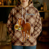 Joycorners Personalized Sunflower Cow Cozy Hoodie (12 Cattle Breeds)