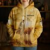 Joycorners Personalized Name & Farm Name Jesus Blessed This Farm Christian Hoodie (10 Cattle Breeds)