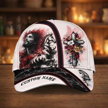 Joycorners Faith Rider Jesus & Horse Cap – Christian Western Leather Artwork