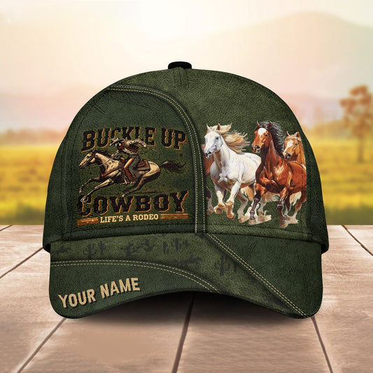Joycorners Ride Hard Cowboy Horse Cap – Vintage Western Ranch Hat