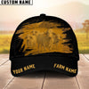 Joycorners Personalized Name & Farm Name Black Cattle Cap