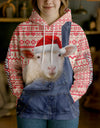 Joycorners Sheep Farm Life Merry Christmas Cow Personalized Name, Farm Name Unisex 3D Hoodie