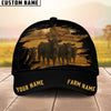 Joycorners Personalized Name & Farm Name Black Cattle Cap