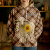 Joycorners Personalized Sunflower Cow Cozy Hoodie (12 Cattle Breeds)