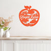 Joycorners Personalized Apple Farm Metal Sign, Apple Shaped Sign Wall Decor, Apple Farm Business Sign, Apple Wall Art & Decor, Apple Orchard Sign LM0110