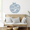 Joycorners Personalized Apple Farm Metal Sign, Apple Shaped Sign Wall Decor, Apple Farm Business Sign, Apple Wall Art & Decor, Apple Orchard Sign LM0110