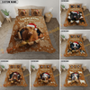 Joycorners Merry Christmas Cow Personalized Name Cozy Bedding set (6 Cattle Breeds)