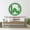 Joycorners Personalized Farm ,Barn & Silo Farm Scene Metal Sign, Barn Metal Sign , Barn Wall Decor, Barn Themed Decor, Farmhouse Decor, Rustic Decor, Farm Wall Decor ,Farm Wall Art LM0110