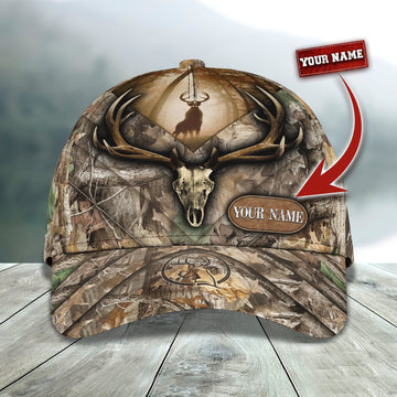 Joycorners Personalized Deer Skull Hunting Camo Classic Cap