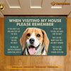 Joycorners Beagles Dog Doormat, Please Remember I Live Here Gift For Dog Lovers, Housewarming Gift, Dog Decor LM0210