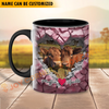 Joycorners Beefmaster Couple Personalized Name Two Tone Mug