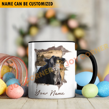 Joycorners Belted Galloway Funny Personalized Name Two Tone Mug