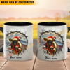 Joycorners Belted Galloway Personalized Name Christmas Farmyard Mug