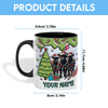 Joycorners Black Angus Christmas Personalized Name Two Tone Mug