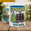 Joycorners Black Angus Christmas Personalized Name Two Tone Mug