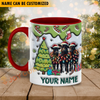 Joycorners Black Angus Christmas Personalized Name Two Tone Mug