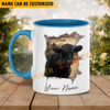 Joycorners Black Angus Funny Personalized Name Two Tone Mug