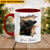 Joycorners Black Angus Funny Personalized Name Two Tone Mug