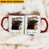 Joycorners Black Angus Funny Personalized Name Two Tone Mug