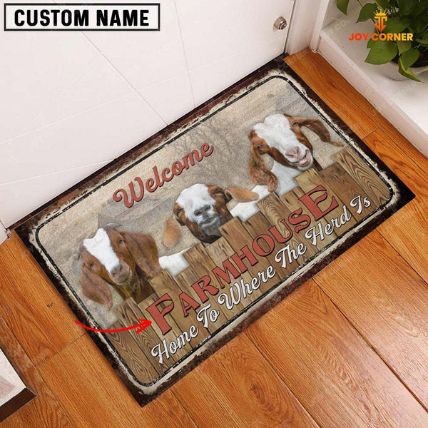 Joycorners Boer Personalized - Welcome  Doormat