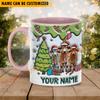 Joycorners Brahman Christmas Personalized Name Two Tone Mug