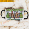 Joycorners Brahman Christmas Personalized Name Two Tone Mug