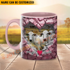 Joycorners Brahman Couple Personalized Name Two Tone Mug