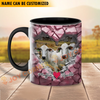 Joycorners Brahman Couple Personalized Name Two Tone Mug