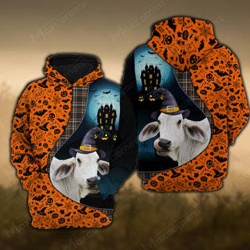 Joy Corners Brahman Castle Halloween Pattern 3D Hoodie