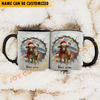 Joycorners Brahman Personalized Name Christmas Farmyard Mug