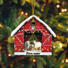Joycorners Personalized Farm Name Cow Christmas Barn Ornament Acrylic Ornament (14 Breed Options)