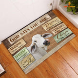 God Says You Are - Brahman Cattle Doormat