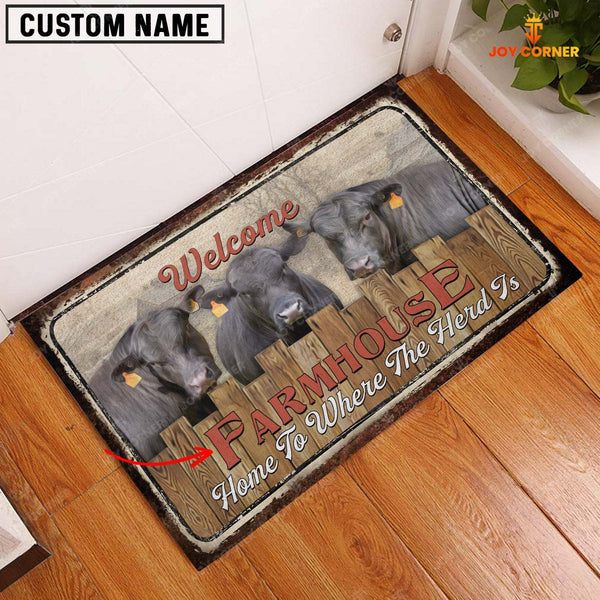 Joycorners Brangus Personalized - Welcome  Doormat