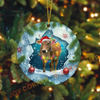 Joycorners Personalized Farmhouse Cow Acrylic Ornament (14 Breed Options)