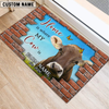 Joycorners Personalized Home Is Where My Cow Is Custom Farm Doormat (10 Cattle Breeds)