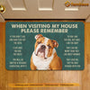 Joycorners Bulldogs Dog Doormat, Please Remember I Live Here Gift For Dog Lovers, Housewarming Gift, Dog Decor LM0210