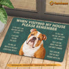 Joycorners Bulldogs Dog Doormat, Please Remember I Live Here Gift For Dog Lovers, Housewarming Gift, Dog Decor LM0210