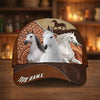 Joycorners Personalized Horse Dark Brown Carving Leather Style Cap (9 Breeds)
