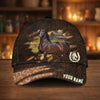 Joycorners Personalized Horse Horseshoe Pattern Dark Brown Leather Style Cap (9 Breeds)