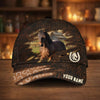 Joycorners Personalized Horse Horseshoe Pattern Dark Brown Leather Style Cap (9 Breeds)