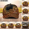 Joycorners Cattle Cow Tooled Leather Floral Western Personalized Name 3D Cap (10 Breeds)