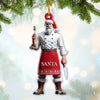 Joyccorners Custom Name Chef Santa Ornament, Christmas Gift for Cooking Lover 2D Flat LM2111