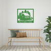 Joycorners Personalized Cabin with Deer Welcome Metal Sign LM0110