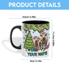 Joycorners Charolais Christmas Personalized Name Two Tone Mug