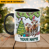 Joycorners Charolais Christmas Personalized Name Two Tone Mug