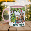 Joycorners Charolais Christmas Personalized Name Two Tone Mug