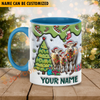 Joycorners Charolais Christmas Personalized Name Two Tone Mug