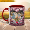 Joycorners Charolais Couple Personalized Name Two Tone Mug